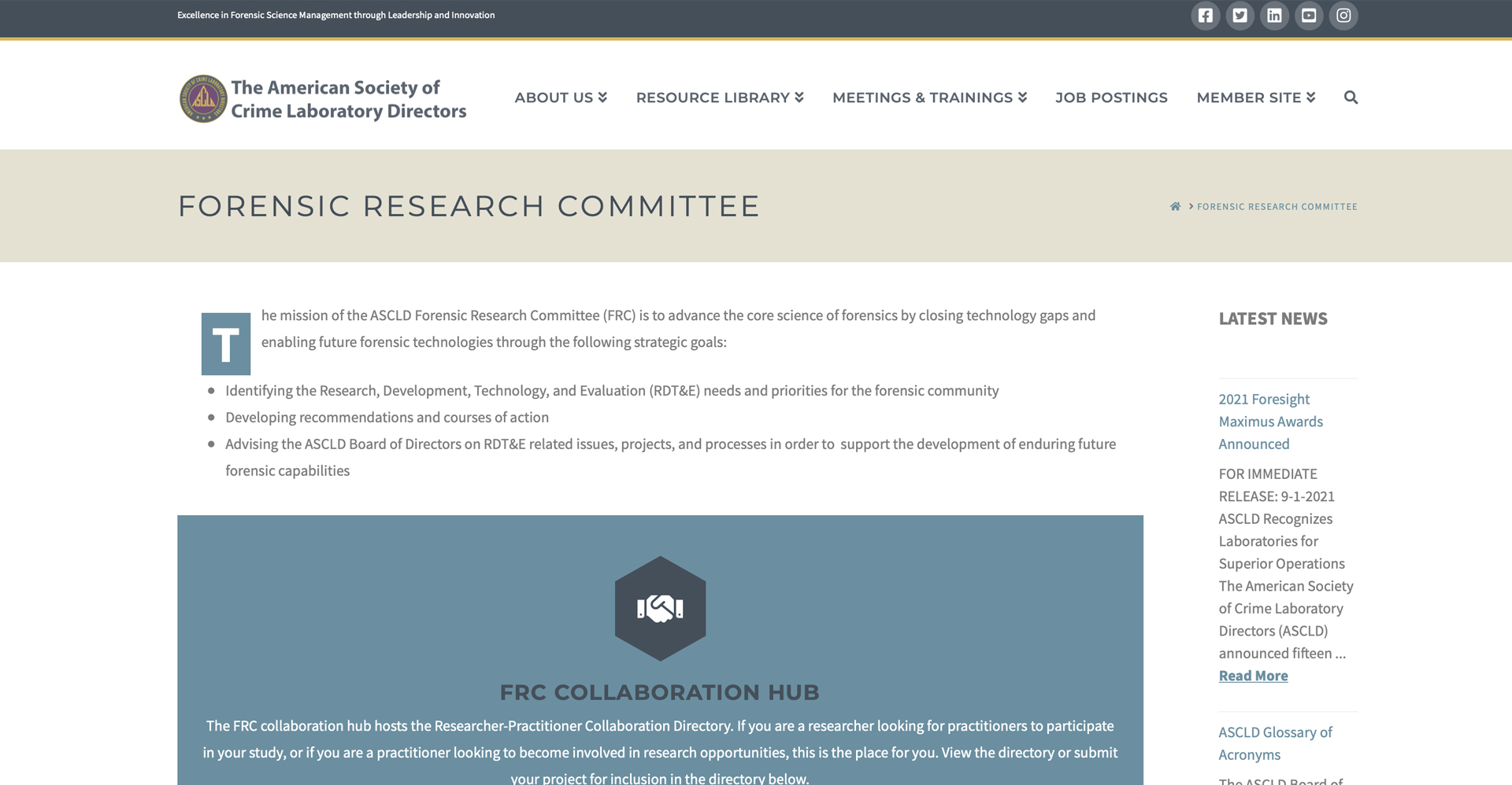 ASCLD Forensic Research Committee