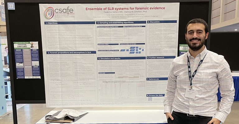 CSAFE Researchers Attend JSM Conference, and CSAFE Doctoral Candidate Places Second in the Statistical Significance Poster Competition