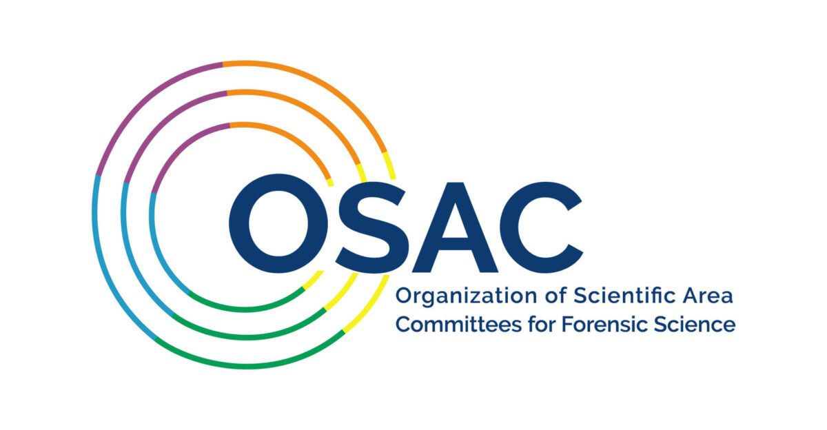 OSAC logo with text Organization of Scientific Area Committees for Forensic Science.