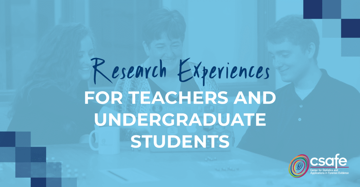 Promo with text reading Research Experiences for Teachers and Undergraduate Students.