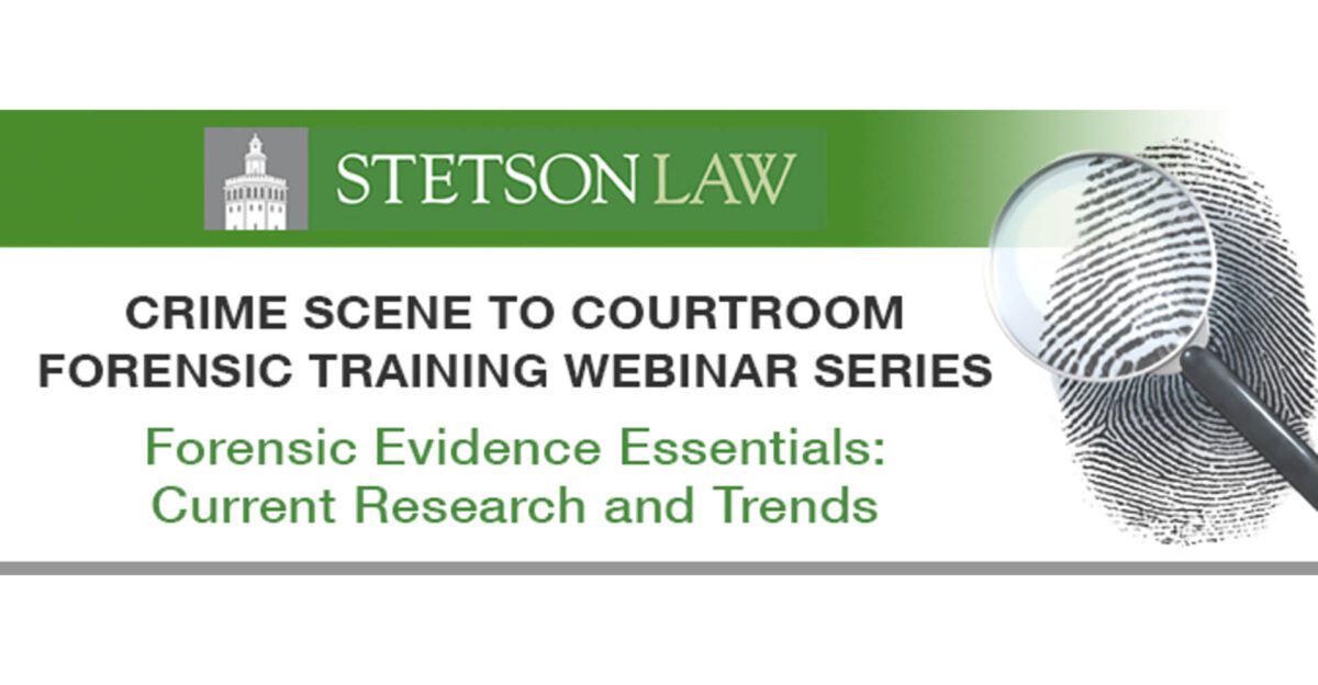 Stetson Law forensic webinar promotion banner