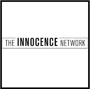 Logo of The Innocence Network with the words in black capital letters on a white background.