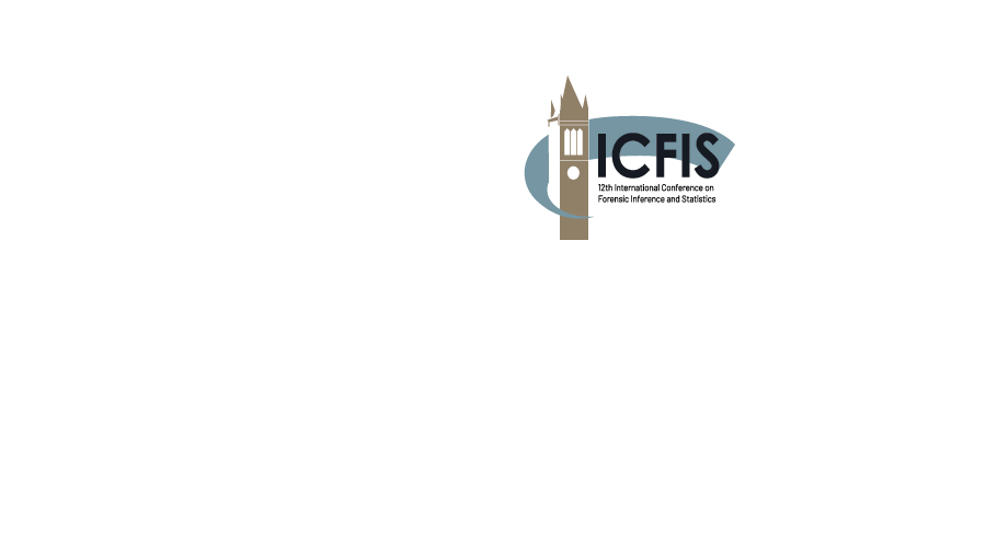 ICFIS 10th International Conference on Forensic Inference and Statistics logo on white background.