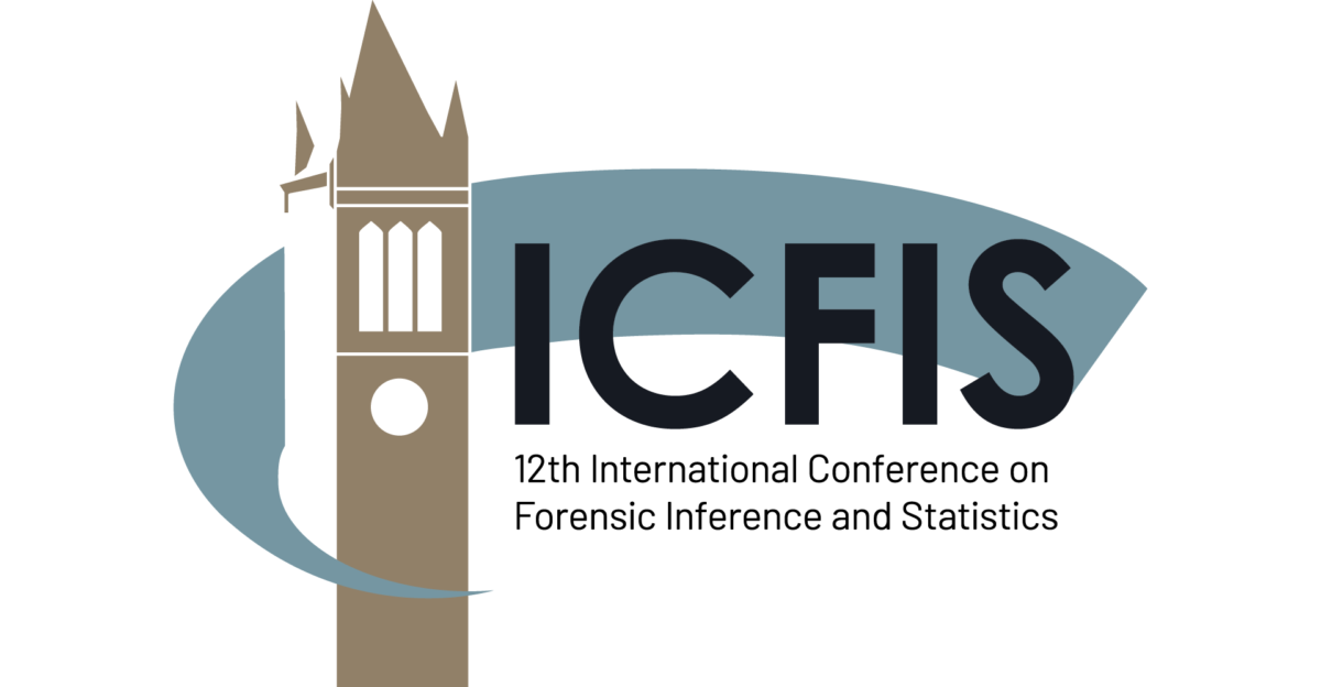 ICFIS 2026 logo features a clock tower and the Forensic Inference and Statistics name.